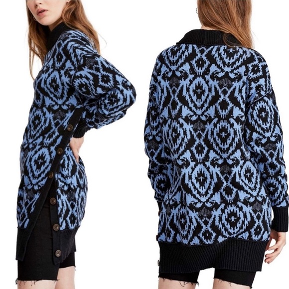 FREE PEOPLE Winter Skies tunic sweater dress NWT - Picture 1 of 7